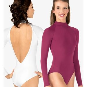 Mariia "Zoya" Open Back Long Sleeve Leotard 